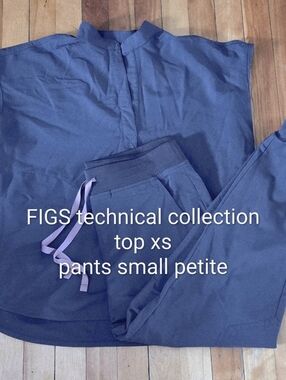 Figs Gray Pants & Top Set